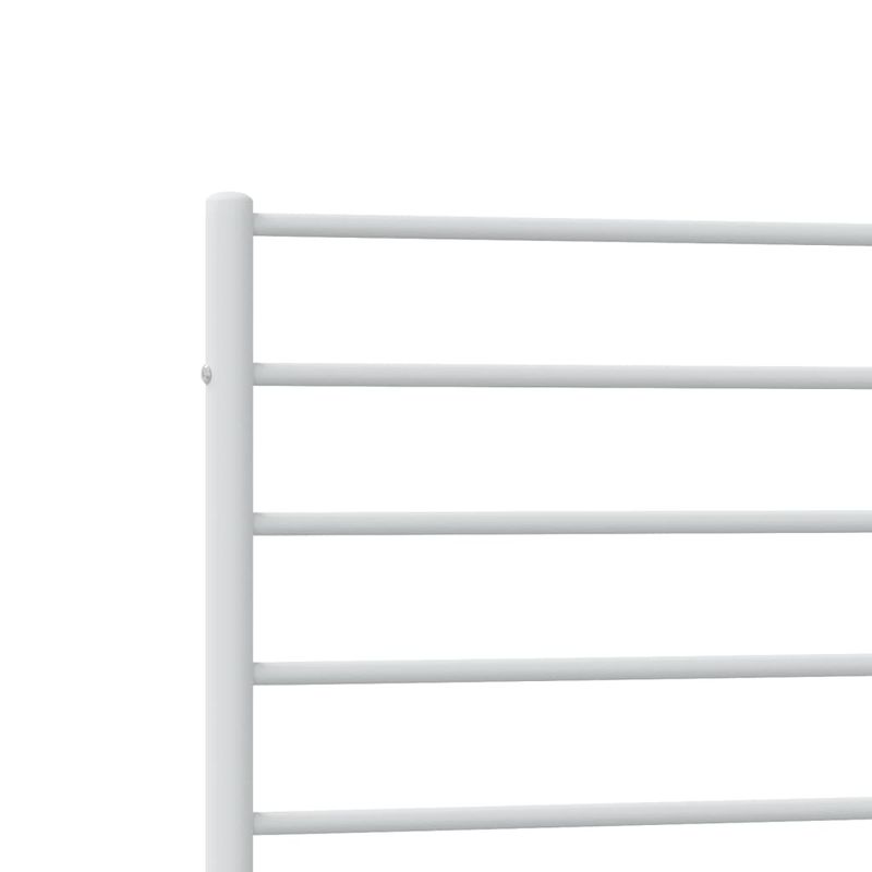 Casa si Gradina - Mobilier - Paturi si accesorii - Paturi - Cadru de pat metalic cu tablie de cap/picioare, alb, 90x190 cm - Infinity.ro