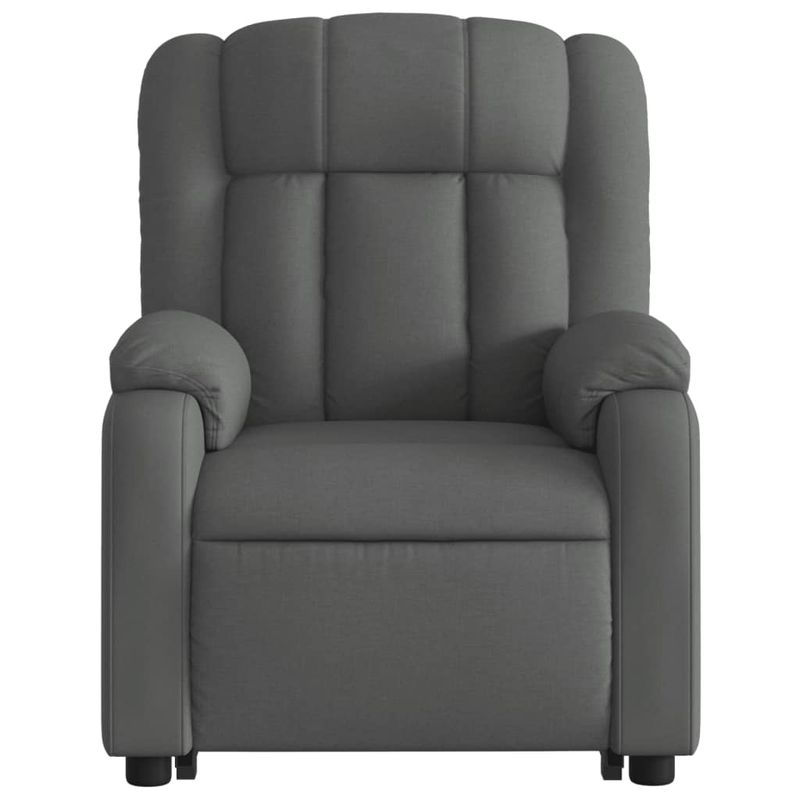 Casa si Gradina - Mobilier - Scaune si fotolii - Fotolii - Fotoliu electric rabatabil cu ridicare, gri inchis, textil - Infinity.ro