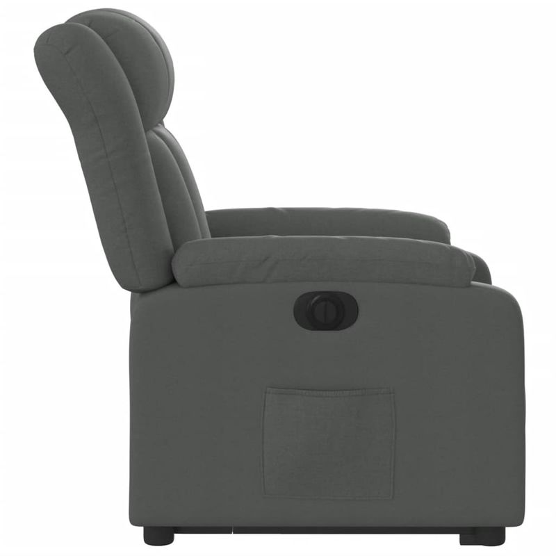 Casa si Gradina - Mobilier - Scaune si fotolii - Fotolii - Fotoliu electric rabatabil cu ridicare, gri inchis, textil - Infinity.ro
