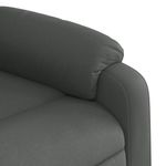 Casa si Gradina - Mobilier - Scaune si fotolii - Fotolii - Fotoliu electric rabatabil cu ridicare, gri inchis, textil - Infinity.ro