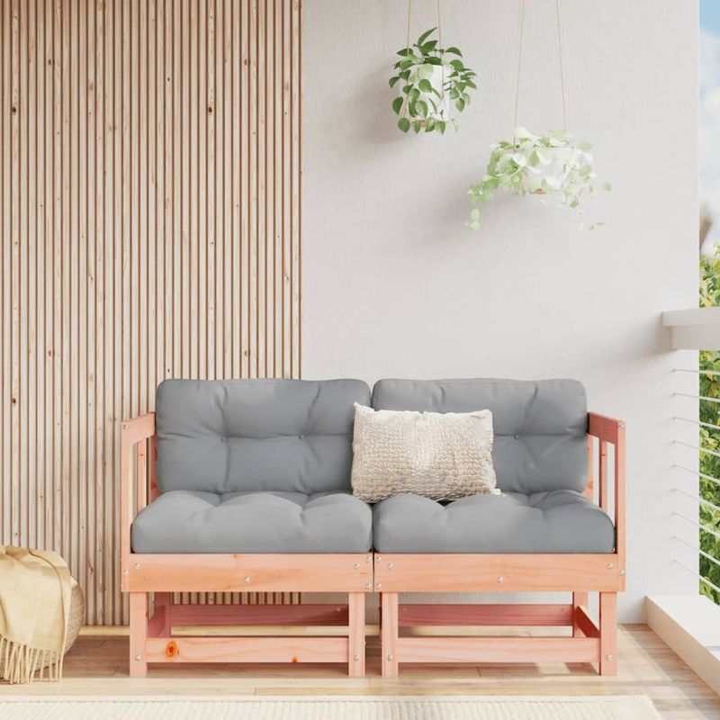 Casa si Gradina - Gradina si terasa - Mobilier exterior - Canapele si fotolii gradina - Canapele coltar cu perne, 2 buc., lemn masiv de pin - Infinity.ro