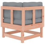 Casa si Gradina - Gradina si terasa - Mobilier exterior - Canapele si fotolii gradina - Canapele coltar cu perne, 2 buc., lemn masiv de pin - Infinity.ro