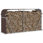 Casa si Gradina - Termice - Sobe, Seminee si accesorii - Accesorii seminee si sobe - Suport pentru busteni, maro, 180x45x100 cm, otel galvanizat - Infinity.ro