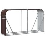 Casa si Gradina - Termice - Sobe, Seminee si accesorii - Accesorii seminee si sobe - Suport pentru busteni, maro, 180x45x100 cm, otel galvanizat - Infinity.ro