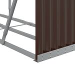 Casa si Gradina - Termice - Sobe, Seminee si accesorii - Accesorii seminee si sobe - Suport pentru busteni, maro, 180x45x100 cm, otel galvanizat - Infinity.ro