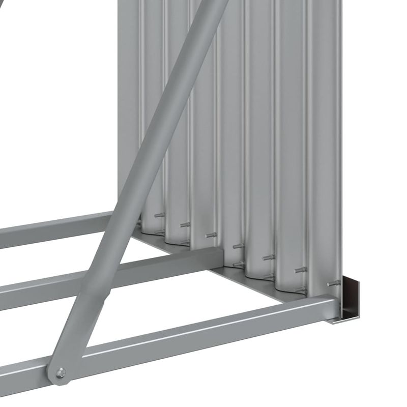 Casa si Gradina - Termice - Sobe, Seminee si accesorii - Accesorii seminee si sobe - Suport pentru busteni, maro, 180x45x100 cm, otel galvanizat - Infinity.ro