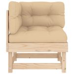 Casa si Gradina - Gradina si terasa - Mobilier exterior - Canapele si fotolii gradina - Canapea coltar cu perne, lemn masiv de pin - Infinity.ro