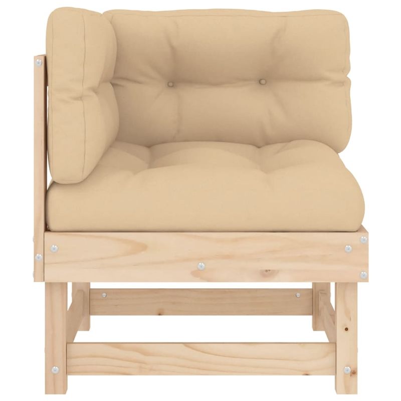 Casa si Gradina - Gradina si terasa - Mobilier exterior - Canapele si fotolii gradina - Canapea coltar cu perne, lemn masiv de pin - Infinity.ro