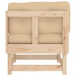 Casa si Gradina - Gradina si terasa - Mobilier exterior - Canapele si fotolii gradina - Canapea coltar cu perne, lemn masiv de pin - Infinity.ro