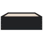 Casa si Gradina - Mobilier - Paturi si accesorii - Paturi - Cadru de pat cu sertare, negru, 100x200 cm, lemn prelucrat - Infinity.ro