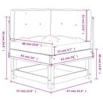 Casa si Gradina - Gradina si terasa - Mobilier exterior - Canapele si fotolii gradina - Canapea coltar cu perne, lemn masiv de pin - Infinity.ro