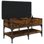 Casa si Gradina - Mobilier - Organizare si depozitare - Bancute - Banca de pantofi, stejar fumuriu, 82x42x45 cm, lemn prelucrat - Infinity.ro