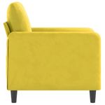 Casa si Gradina - Mobilier - Canapele si coltare - Canapele - Canapea de o persoana, galben, 60 cm, catifea - Infinity.ro