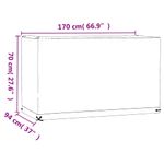 Casa si Gradina - Textile si covoare - Huse pentru mobilier - Huse mobila gradina, 2 buc, 8 ocheti, 170x94x70 cm, rectangular - Infinity.ro