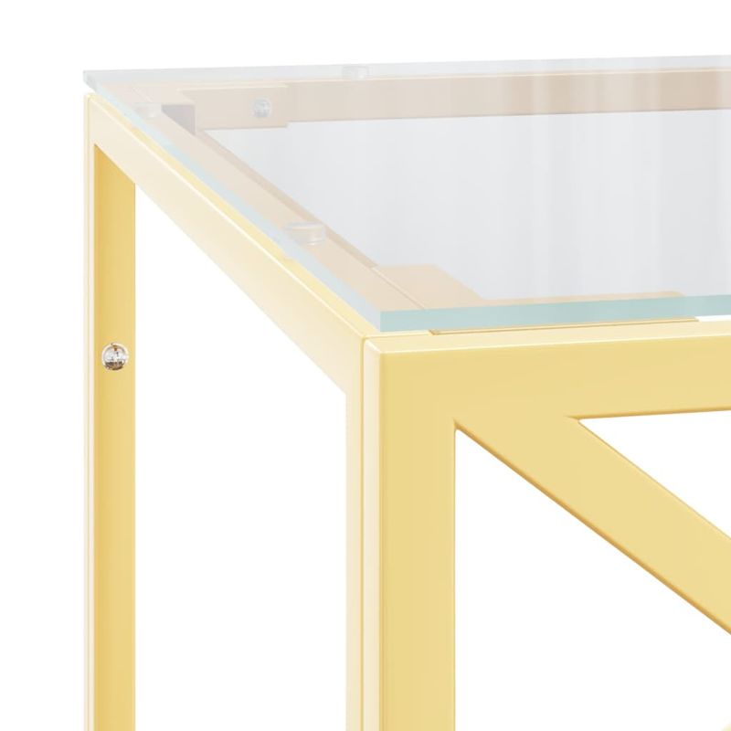 Casa si Gradina - Mobilier - Mese si birouri - Masute de cafea - Masa de cafea, 110x45x45 cm, otel inoxidabil si sticla - Infinity.ro