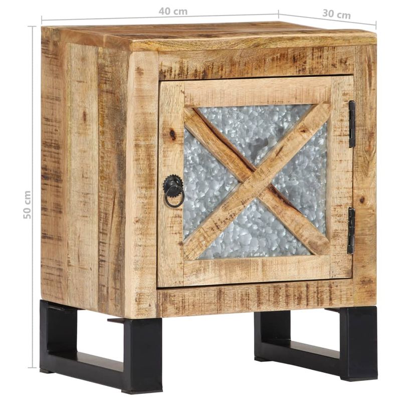 Casa si Gradina - Mobilier - Comode si corpuri - Comode - Noptiera, 40 x 30 x 50 cm, lemn masiv de mango - Infinity.ro