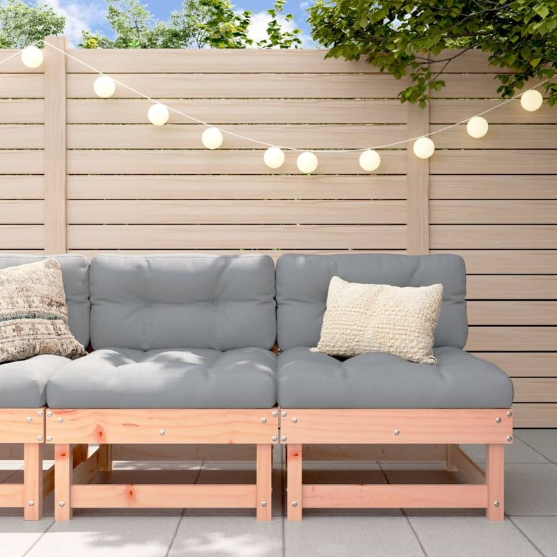 Casa si Gradina - Gradina si terasa - Mobilier exterior - Canapele si fotolii gradina - Canapele de mijloc cu perne, 2 buc., lemn masiv Douglas - Infinity.ro