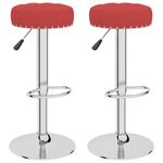 Casa si Gradina - Mobilier - Scaune si fotolii - Scaune - Scaune de bar, 2 buc., rosu vin, material textil - Infinity.ro