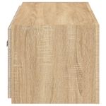 Casa si Gradina - Mobilier - Comode si corpuri - Comode - Comoda TV de perete cu lumini LED, stejar sonoma, 100x35x31 cm - Infinity.ro