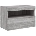 Casa si Gradina - Mobilier - Comode si corpuri - Comode - Unitati de perete TV cu LED-uri, 6 piese, gri sonoma, lemn - Infinity.ro