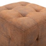 Casa si Gradina - Mobilier - Scaune si fotolii - Tabureti - Taburet, 2 buc., maro, 30x30x30 cm, piele intoarsa ecologica - Infinity.ro