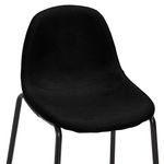 Casa si Gradina - Mobilier - Seturi de mobilier - Seturi bucatarie - Set mobilier de bar, 5 piese, negru, material textil - Infinity.ro