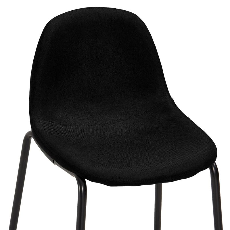 Casa si Gradina - Mobilier - Seturi de mobilier - Seturi bucatarie - Set mobilier de bar, 5 piese, negru, material textil - Infinity.ro