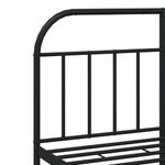 Casa si Gradina - Mobilier - Paturi si accesorii - Paturi - Cadru pat metalic cu tablie de cap/picioare, negru, 140x190 cm - Infinity.ro