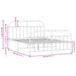 Casa si Gradina - Mobilier - Paturi si accesorii - Paturi - Cadru pat metalic cu tablie de cap/picioare, negru, 140x190 cm - Infinity.ro
