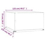 Casa si Gradina - Textile si covoare - Huse pentru mobilier - Husa pentru mobilier de gradina, 8 ocheti, 125x125x75 cm patrat - Infinity.ro