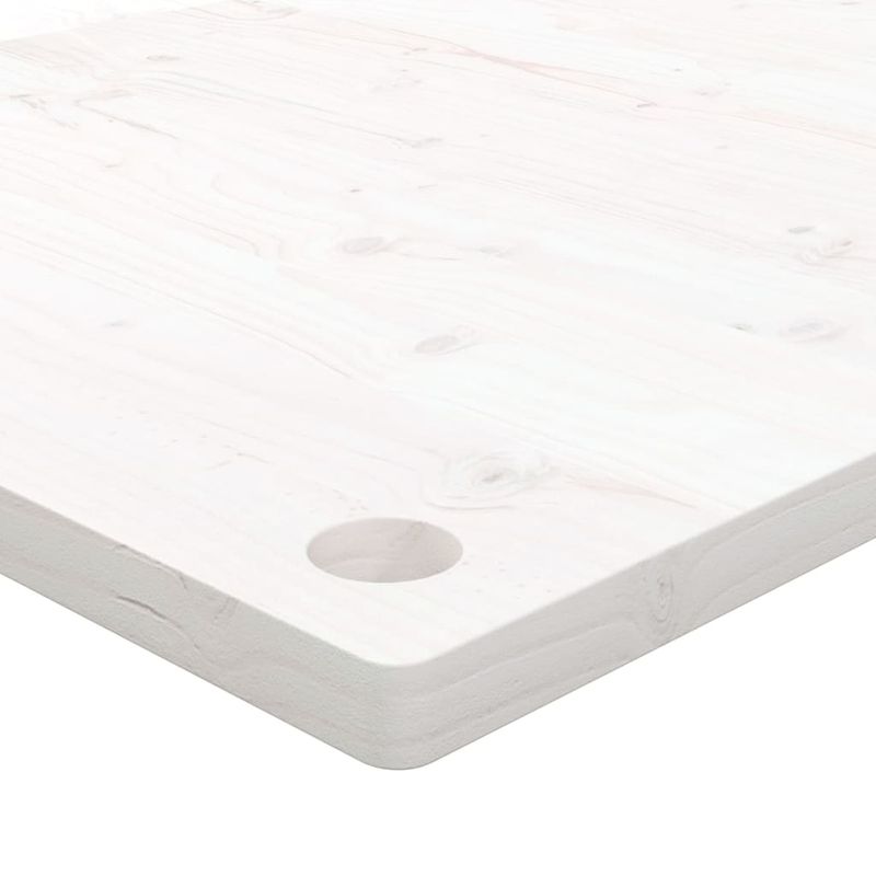Casa si Gradina - Mobilier - Feronerie si accesorii mobila - Blat de birou, alb, 100x60x2,5 cm, lemn masiv de pin - Infinity.ro