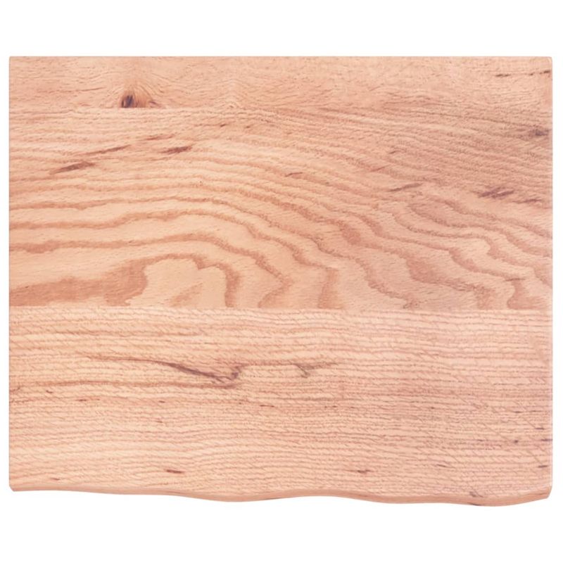 Casa si Gradina - Mobilier - Biblioteci si rafturi - Rafturi - Raft de perete maro deschis 60x50x(2-4) cm lemn stejar tratat - Infinity.ro