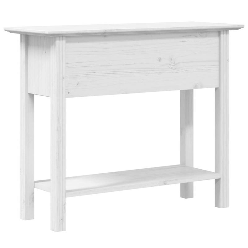 Casa si Gradina - Mobilier - Comode si corpuri - Console - Masuta consola "BODO", alb, 90x34,5x73 cm, lemn masiv de pin - Infinity.ro