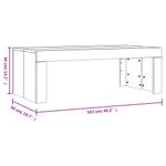 Casa si Gradina - Mobilier - Mese si birouri - Masute de cafea - Masuta de cafea, alb, 102x50x36 cm, lemn prelucrat - Infinity.ro