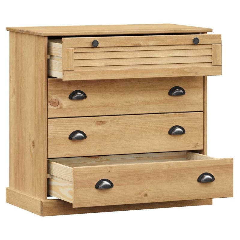 Casa si Gradina - Mobilier - Comode si corpuri - Comode - Comoda cu sertare VIGO, 80x40x76 cm, lemn masiv de pin - Infinity.ro