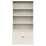 Casa si Gradina - Mobilier - Biblioteci si rafturi - Biblioteci - Biblioteca „VIGO”, alb, 85x35x170 cm, lemn masiv de pin - Infinity.ro