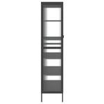 Casa si Gradina - Mobilier - Comode si corpuri - Comode - Dulap inalt, negru, 85x40x180 cm, sticla si otel - Infinity.ro