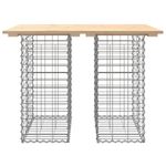 Casa si Gradina - Gradina si terasa - Mobilier exterior - Bancute de gradina - Banca de gradina, design gabion, 100x70x72cm, lemn masiv de pin, mărime 100x70x72 cm - Infinity.ro