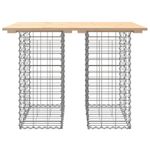 Casa si Gradina - Gradina si terasa - Mobilier exterior - Bancute de gradina - Banca de gradina, design gabion, 100x70x72cm, lemn masiv de pin, mărime 100x70x72 cm - Infinity.ro