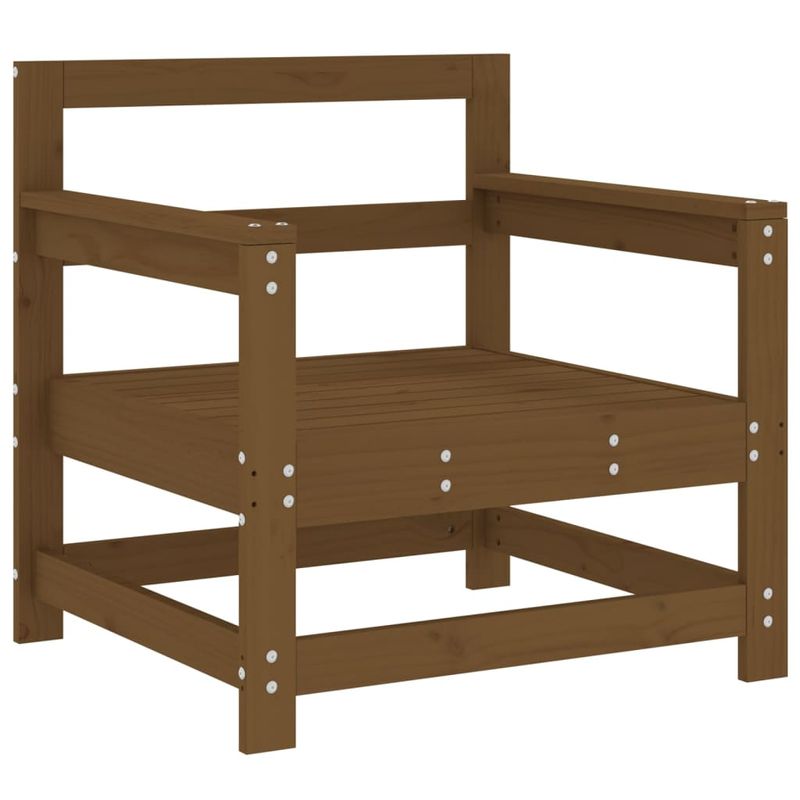 Casa si Gradina - Gradina si terasa - Mobilier exterior - Canapele si fotolii gradina - Scaune de gradina cu perne 2 buc. maro miere lemn masiv de pin - Infinity.ro