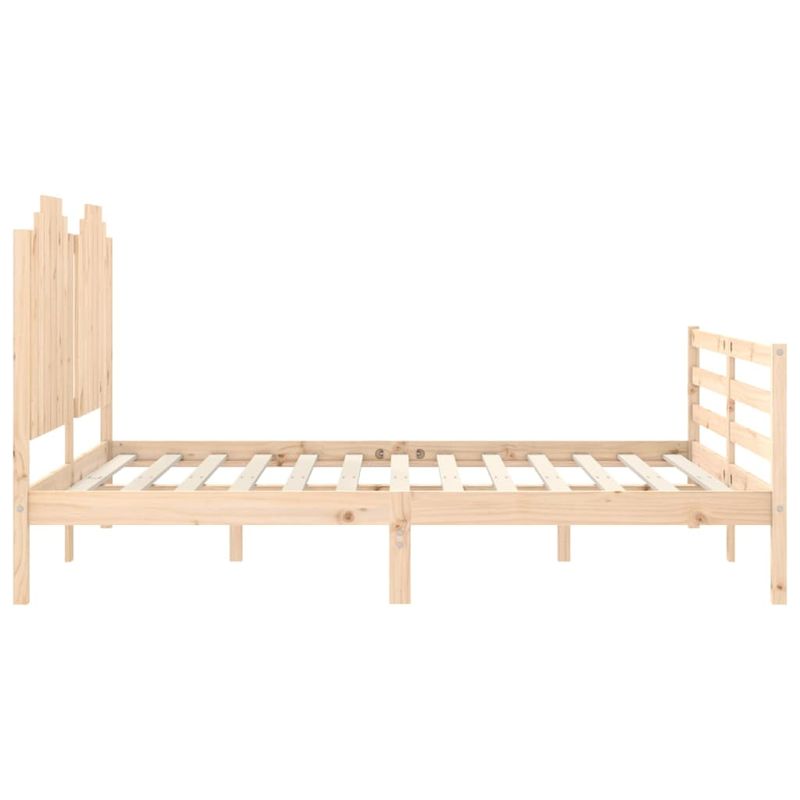Casa si Gradina - Mobilier - Paturi si accesorii - Paturi - Cadru de pat cu tablie, 160x200 cm, lemn masiv - Infinity.ro