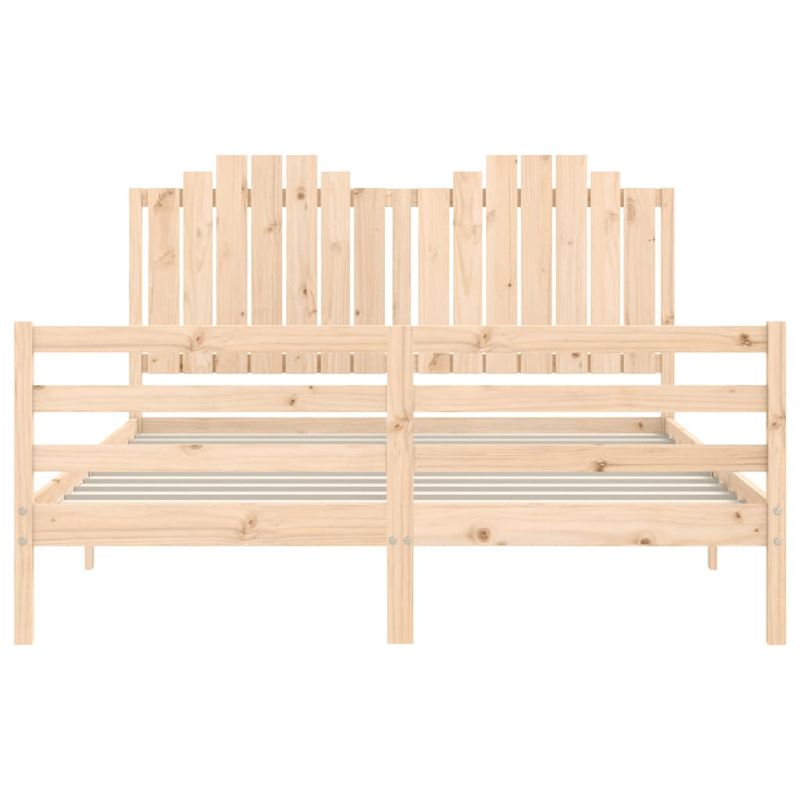 Casa si Gradina - Mobilier - Paturi si accesorii - Paturi - Cadru de pat cu tablie, 160x200 cm, lemn masiv - Infinity.ro