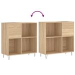 Casa si Gradina - Mobilier - Dulapuri si sifoniere - Dulapuri - Dulap pentru discuri stejar sonoma 84,5x38x89 cm lemn compozit - Infinity.ro