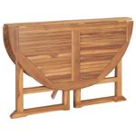Casa si Gradina - Gradina si terasa - Mobilier exterior - Seturi mobila gradina - Set mobilier de exterior pliabil, 5 piese, lemn masiv de tec, mărime diametru 120x75 cm, model fără cotieră, formă rotund - Infinity.ro