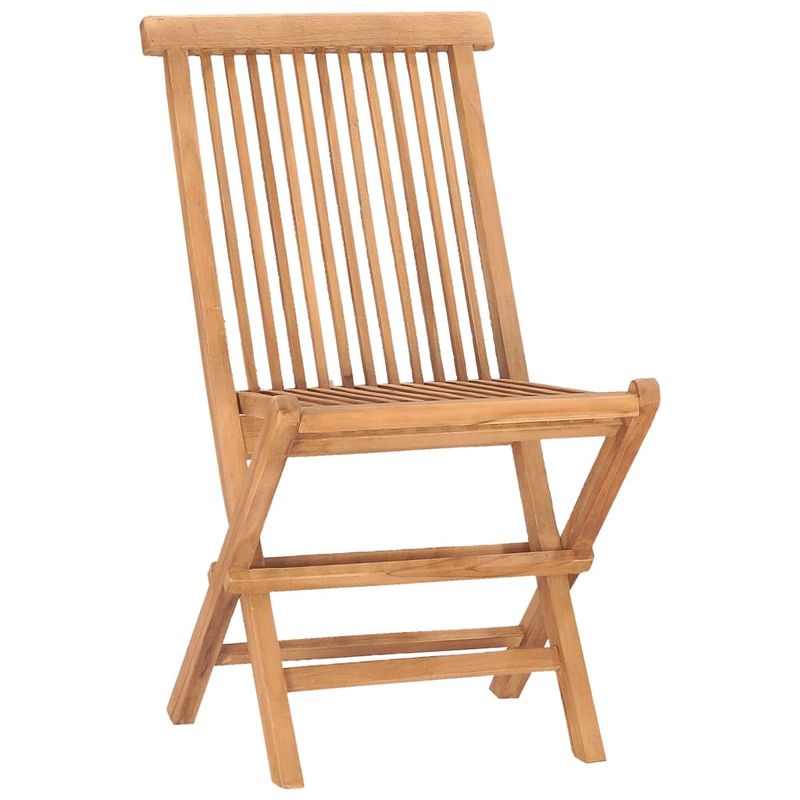 Casa si Gradina - Gradina si terasa - Mobilier exterior - Seturi mobila gradina - Set mobilier de exterior pliabil, 5 piese, lemn masiv de tec, mărime diametru 120x75 cm, model fără cotieră, formă rotund - Infinity.ro