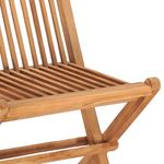 Casa si Gradina - Gradina si terasa - Mobilier exterior - Seturi mobila gradina - Set mobilier de exterior pliabil, 5 piese, lemn masiv de tec, mărime diametru 120x75 cm, model fără cotieră, formă rotund - Infinity.ro