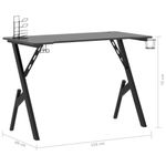 Casa si Gradina - Mobilier - Mese si birouri - Birouri - Birou de gaming cu picioare forma Y, negru, 110x60x75 cm - Infinity.ro