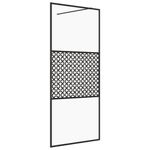 Casa si Gradina - Sanitare - Cazi si cabine de dus - Paravane si usi - Paravan de dus walk-in negru 115x195 cm sticla ESG transparenta - Infinity.ro