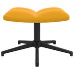 Casa si Gradina - Mobilier - Scaune si fotolii - Fotolii - Fotoliu de relaxare cu taburet, galben mustar, catifea - Infinity.ro