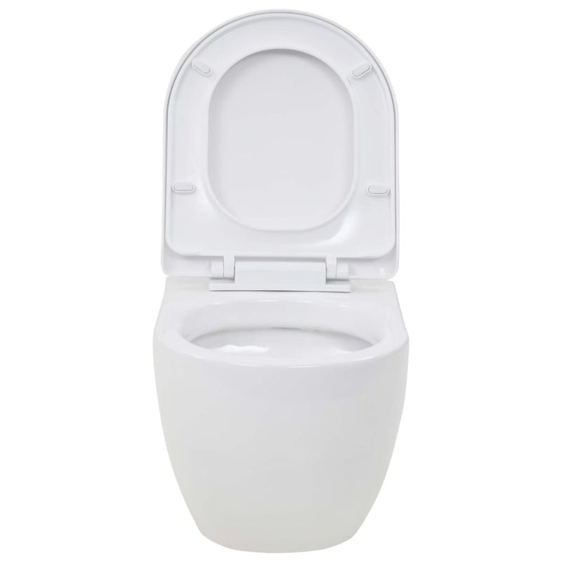 Casa si Gradina - Sanitare - Obiecte sanitare - Vase de toaleta - Vas toaleta suspendat cu rezervor incastrat inalt, ceramica - Infinity.ro